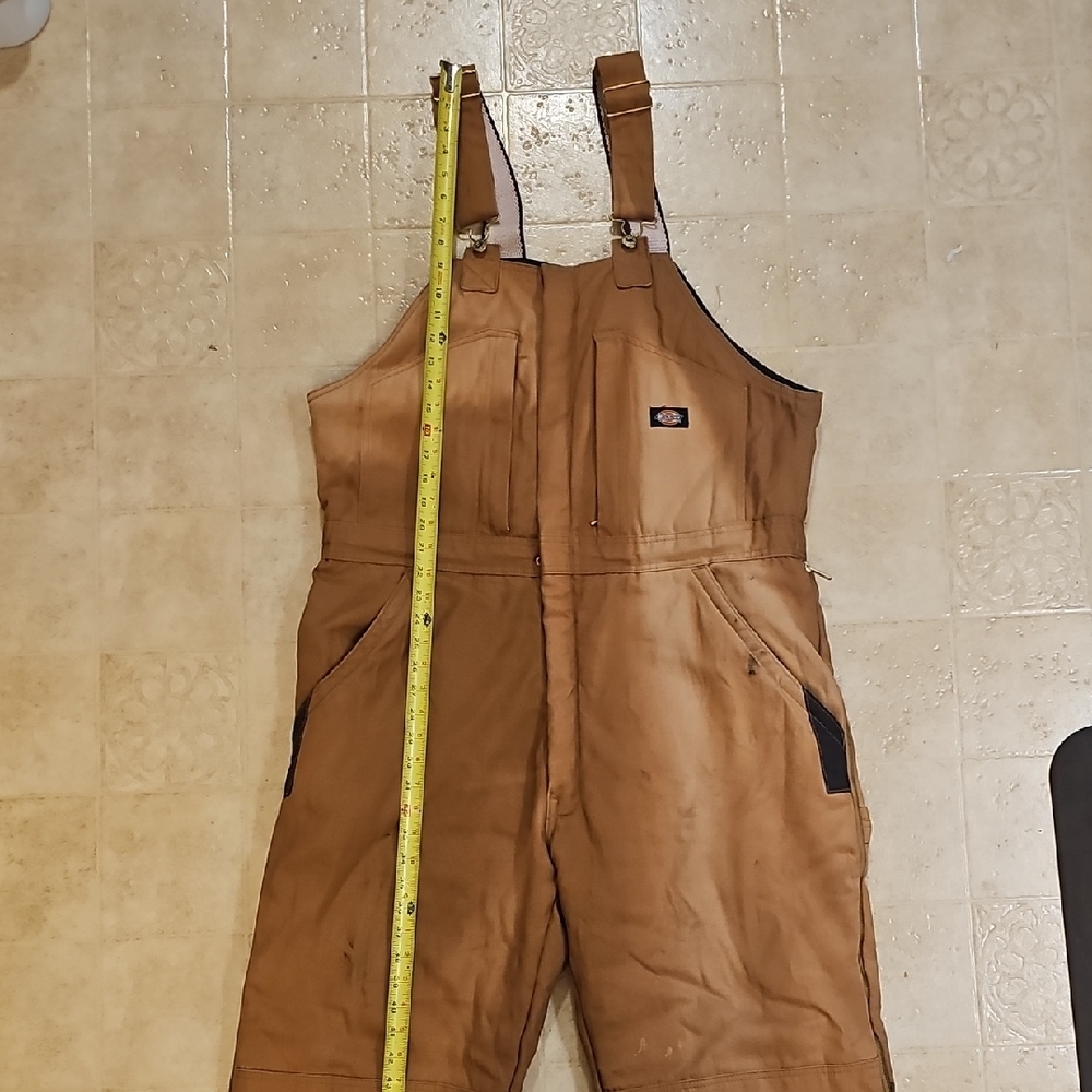 Work, Overalls, Quilted, Tan, Work, OveralWinter, Zipper, Warm,